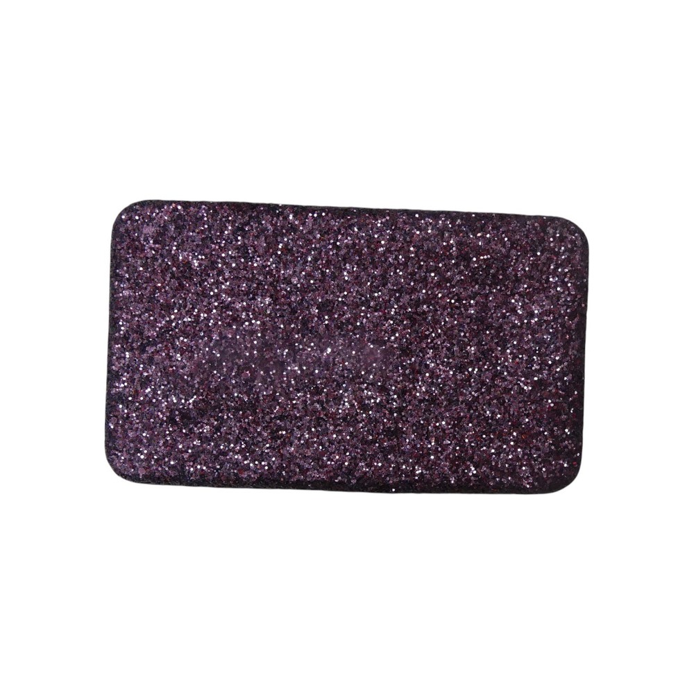 A New Day Large Hinge Clutch Women OS Burgundy New Glitter Wallet Evening Bag
